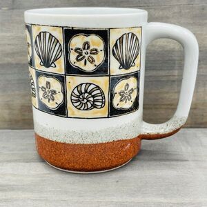 Vintage Otagiri Japan Seashell Collection Coffee Tea Stoneware Mug Beach Theme